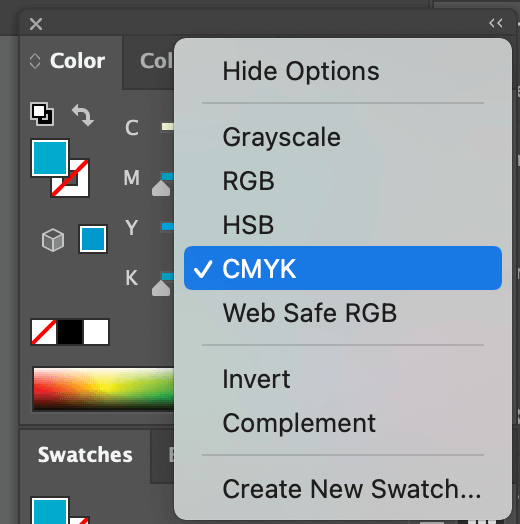 color converted to CMYK in other to hide effect and remove freckles in photoshop.